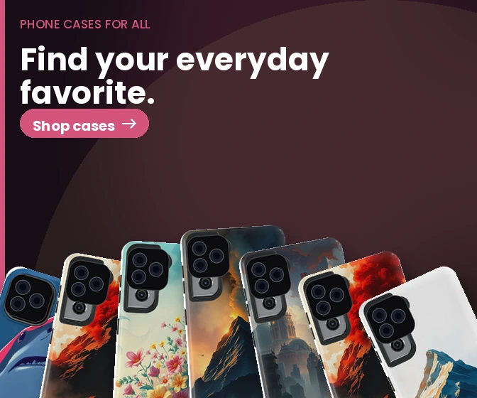 PhoneCasesForAll: 50,000+ aesthetic cases — Y2K, coquette, cottagecore and more.